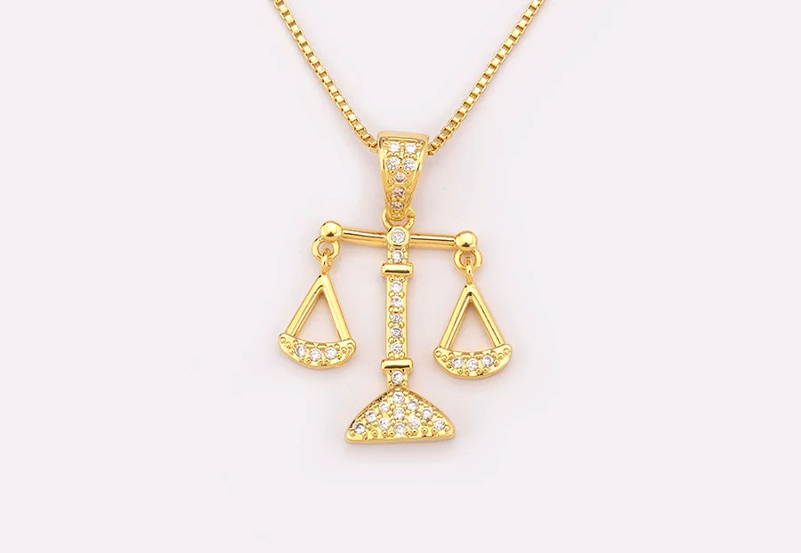 New Popular Balance Hammer Pliers Shape Charm Pendant Necklace 3 Styles For Women Pave Shiny Crystal Zircon Jewelry Gifts - Floq & Raman