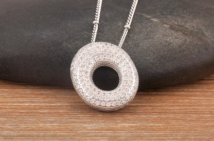 Hot Sale Pave Crystal Zircon A-Z Letters Pendant Necklace Male And Female Couples Name Initials Alphabet Jewelry Fine Gift - Floq & Raman