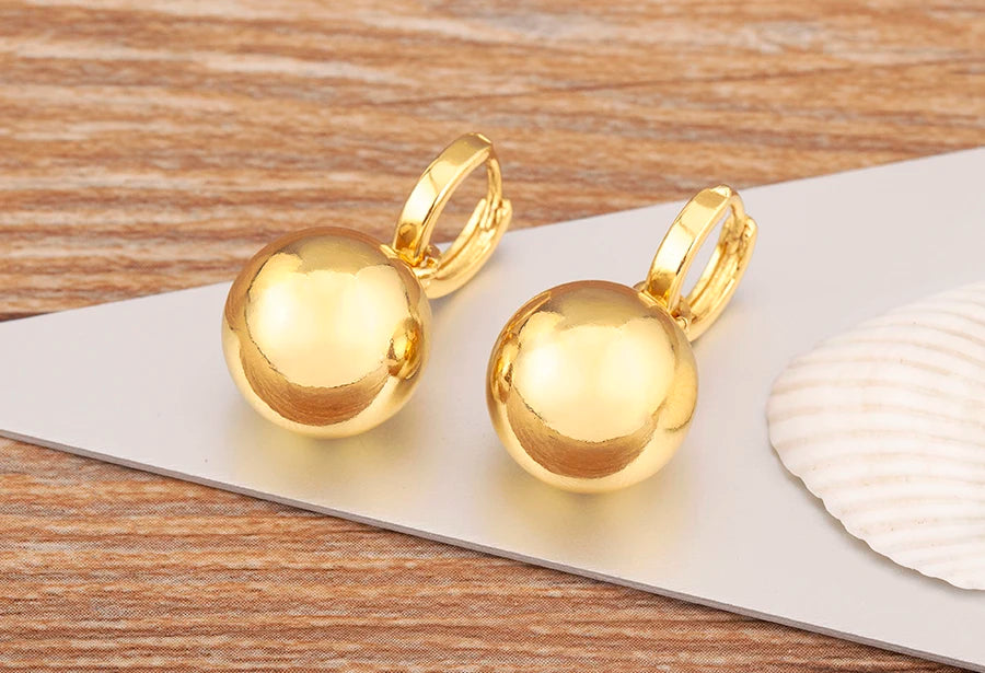 New Arrival Retro Classic Design Sphere Shape Charm Drop Earrings For Women Female Vintage Wedding Party Ear Jewelry Gifts - Floq & Raman