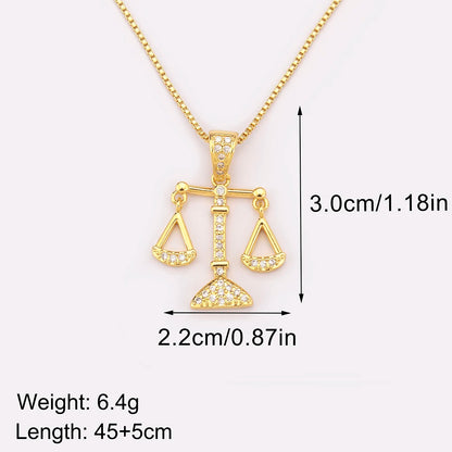 New Popular Balance Hammer Pliers Shape Charm Pendant Necklace 3 Styles For Women Pave Shiny Crystal Zircon Jewelry Gifts - Floq & Raman