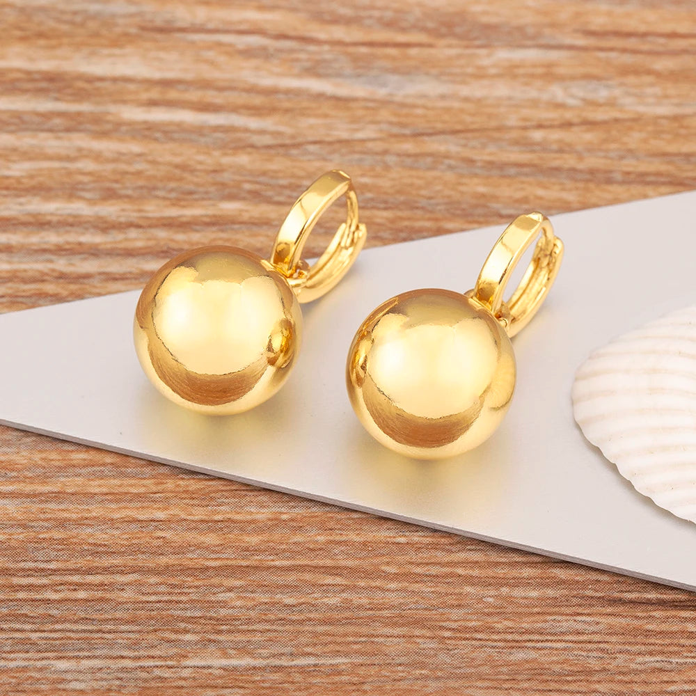 New Arrival Retro Classic Design Sphere Shape Charm Drop Earrings For Women Female Vintage Wedding Party Ear Jewelry Gifts - Floq & Raman