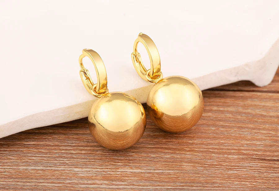 New Arrival Retro Classic Design Sphere Shape Charm Drop Earrings For Women Female Vintage Wedding Party Ear Jewelry Gifts - Floq & Raman