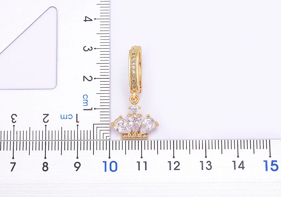 New Luxury Fashion Rhinestone 14 Styles Turkish Evil Eye Drop Earrings Elegant Blue Zircon Pendant Lucky Party Birthday Jewelry - Floq & Raman