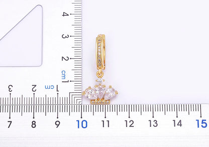 Trendy Bohemian Zircon Hollow Blue Evil Eye Hoop Earrings for Women Cute Unique Gold Color Crystal Drop Earrings Party Jewelry - Floq & Raman