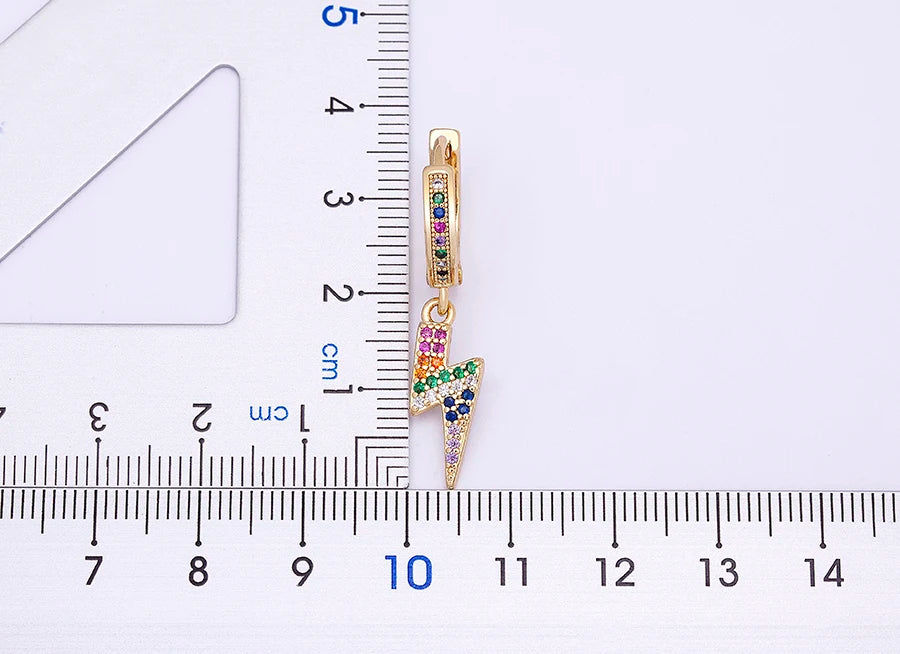 Trendy Bohemian Zircon Hollow Blue Evil Eye Hoop Earrings for Women Cute Unique Gold Color Crystal Drop Earrings Party Jewelry - Floq & Raman