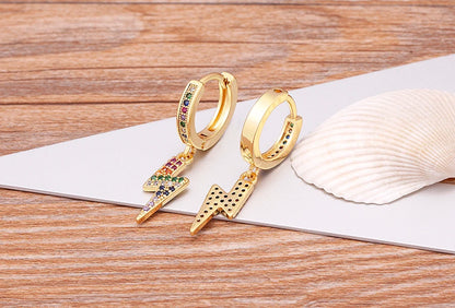 New Luxury Fashion Rhinestone 14 Styles Turkish Evil Eye Drop Earrings Elegant Blue Zircon Pendant Lucky Party Birthday Jewelry - Floq & Raman