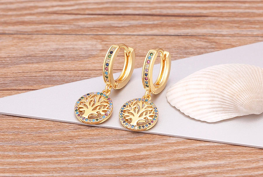 New Luxury Fashion Rhinestone 14 Styles Turkish Evil Eye Drop Earrings Elegant Blue Zircon Pendant Lucky Party Birthday Jewelry - Floq & Raman