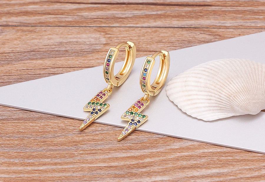 New Luxury Fashion Rhinestone 14 Styles Turkish Evil Eye Drop Earrings Elegant Blue Zircon Pendant Lucky Party Birthday Jewelry - Floq & Raman