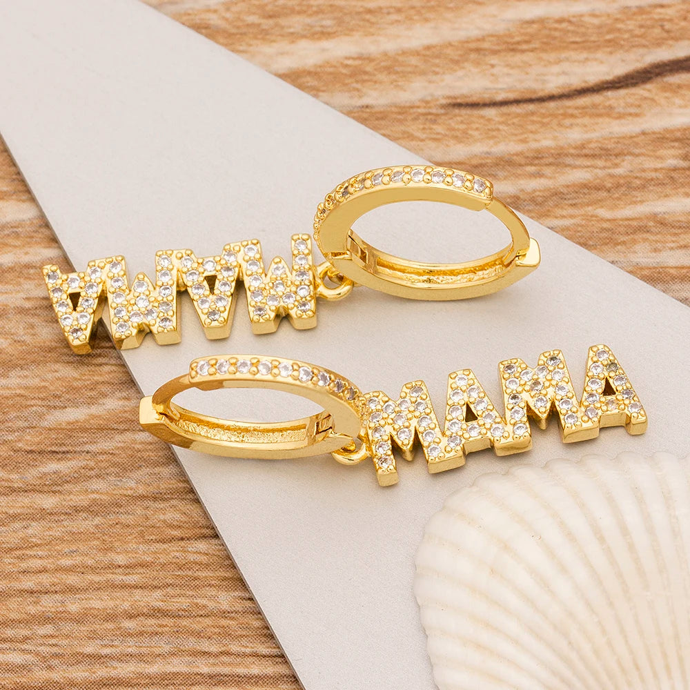 New Fashion Classic Heart Cross Eyes Shape Gold Color Drop Earrings Multi-color Copper CZ Stones Jewelry Gift For Women Girls - Floq & Raman