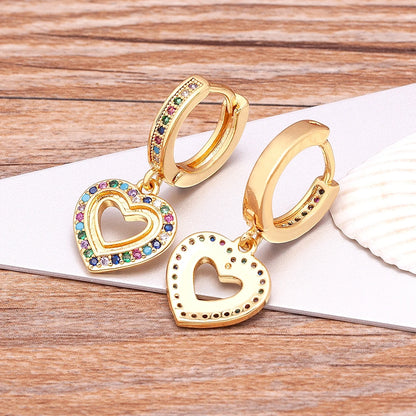 New Luxury Fashion Rhinestone 14 Styles Turkish Evil Eye Drop Earrings Elegant Blue Zircon Pendant Lucky Party Birthday Jewelry - Floq & Raman