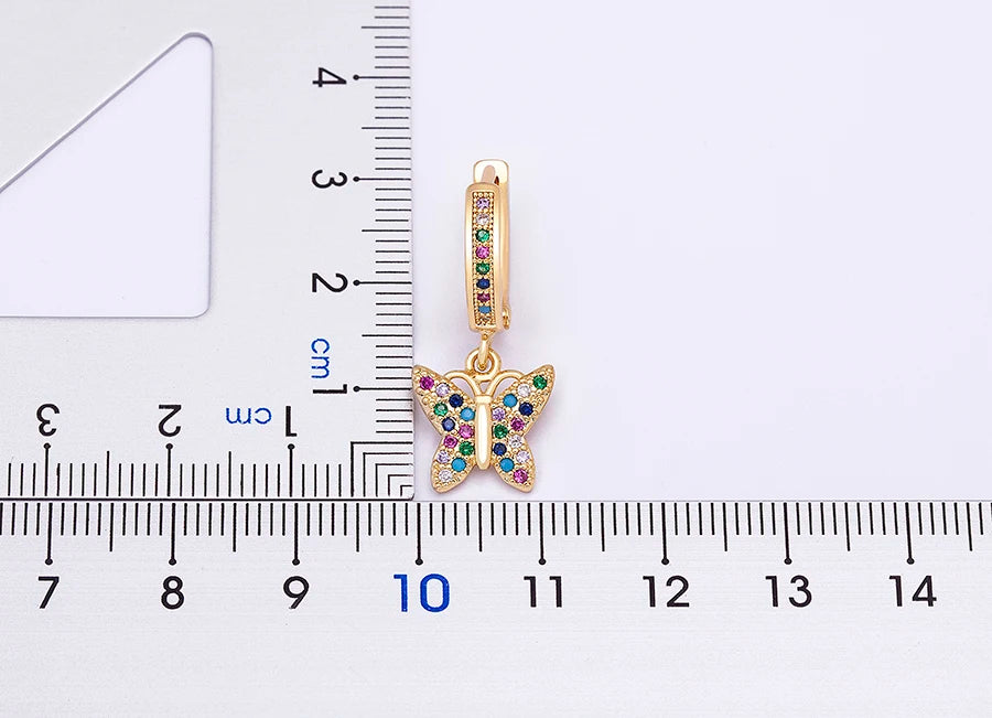 New Luxury Fashion Rhinestone 14 Styles Turkish Evil Eye Drop Earrings Elegant Blue Zircon Pendant Lucky Party Birthday Jewelry - Floq & Raman