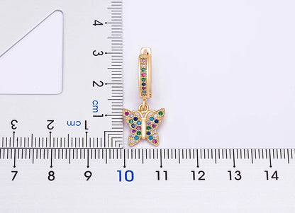 New Luxury Fashion Rhinestone 14 Styles Turkish Evil Eye Drop Earrings Elegant Blue Zircon Pendant Lucky Party Birthday Jewelry - Floq & Raman