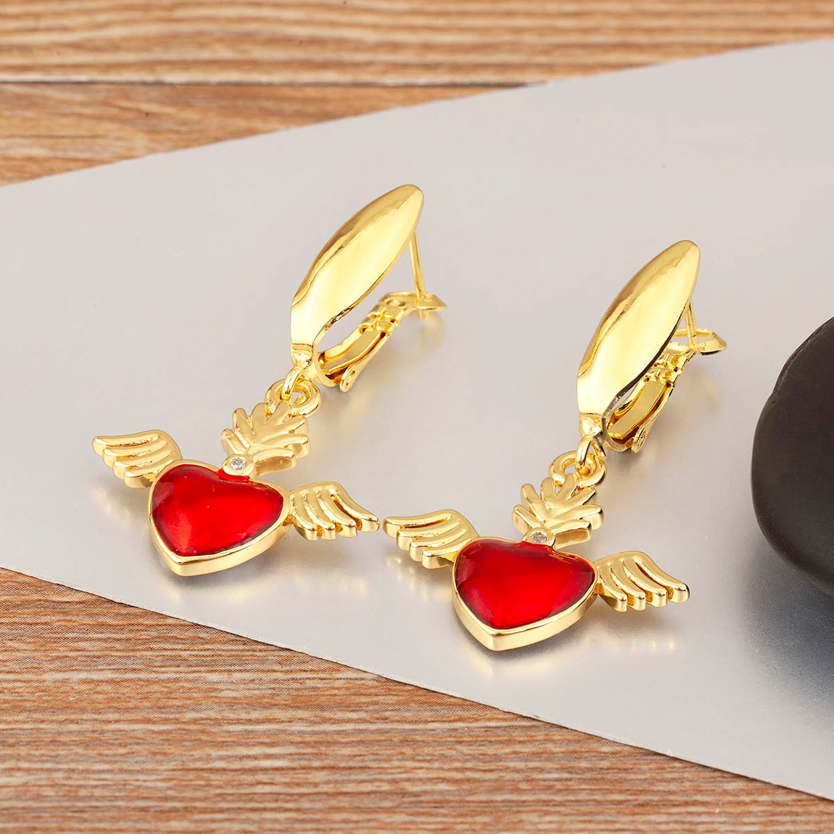 High Quality 6 Styles Sacred Heart Drop Earrings For Women Female Gorgeous Dazzling Ear Jewelry Accessories Party Gifts - Floq & Raman