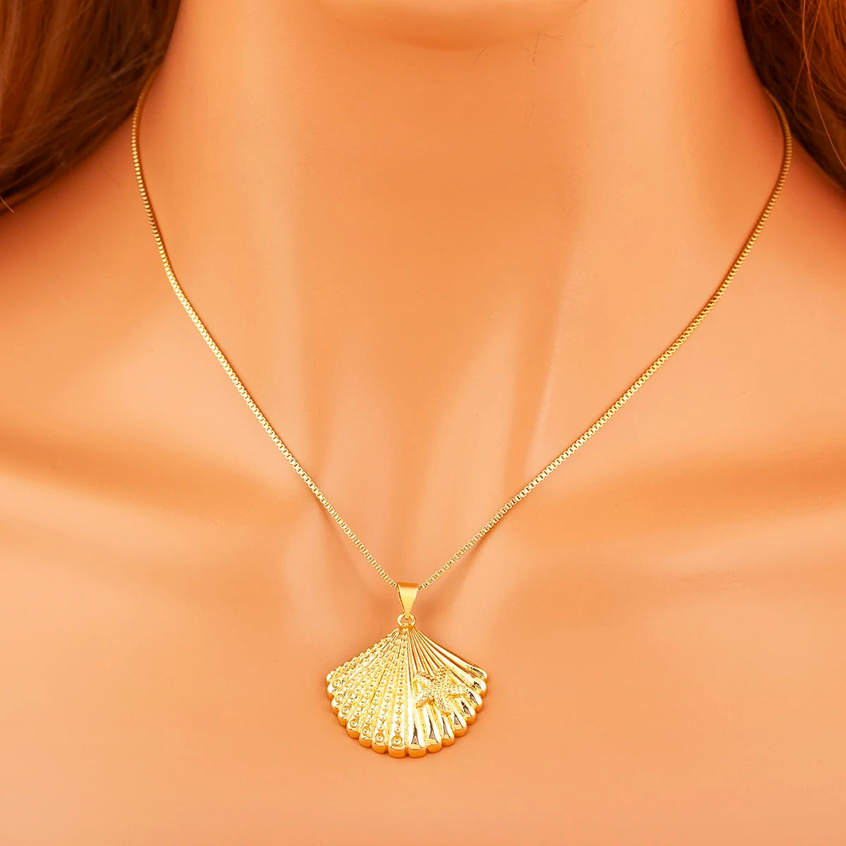 New Fashion Lucky Shell Shape Inlaid Pearl Crystal Zircon Pendant Necklace For Women Female 4 Styles Choice Jewelry Gifts - Floq & Raman