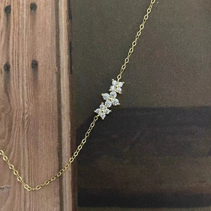 Real 925 Sterling Silver Zircon CZ Arc Choker Necklace For Women Light luxury Cute Fine Jewelry Minimalist Accessories - Floq & Raman