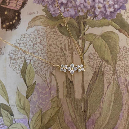 Real 925 Sterling Silver Zircon CZ Arc Choker Necklace For Women Light luxury Cute Fine Jewelry Minimalist Accessories - Floq & Raman