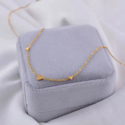 925 Sterling Silver Necklace Pendant For Women Jewelry Love Necklace Luxury Design Sense Heart Shaped Collar Chain Fashion - Floq & Raman