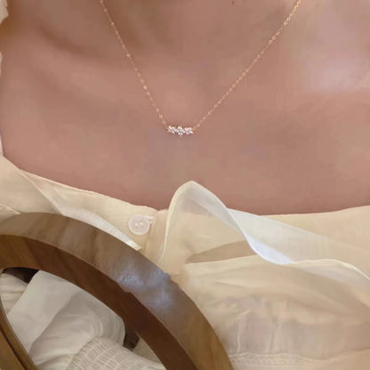 Real 925 Sterling Silver Zircon CZ Arc Choker Necklace For Women Light luxury Cute Fine Jewelry Minimalist Accessories - Floq & Raman