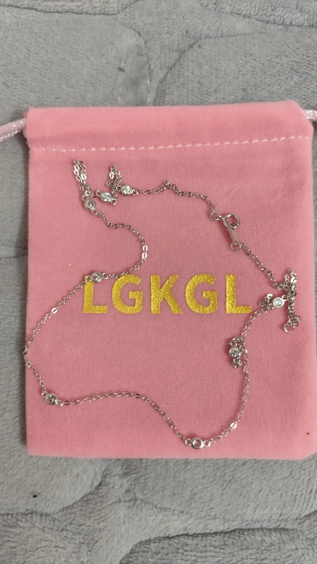 100% Sterling Silver 925 Necklace for Women 5A Zircon Bead 18K Gold Color Korea Clavicle Chain Necklace Trendy JEWELRY - Floq & Raman