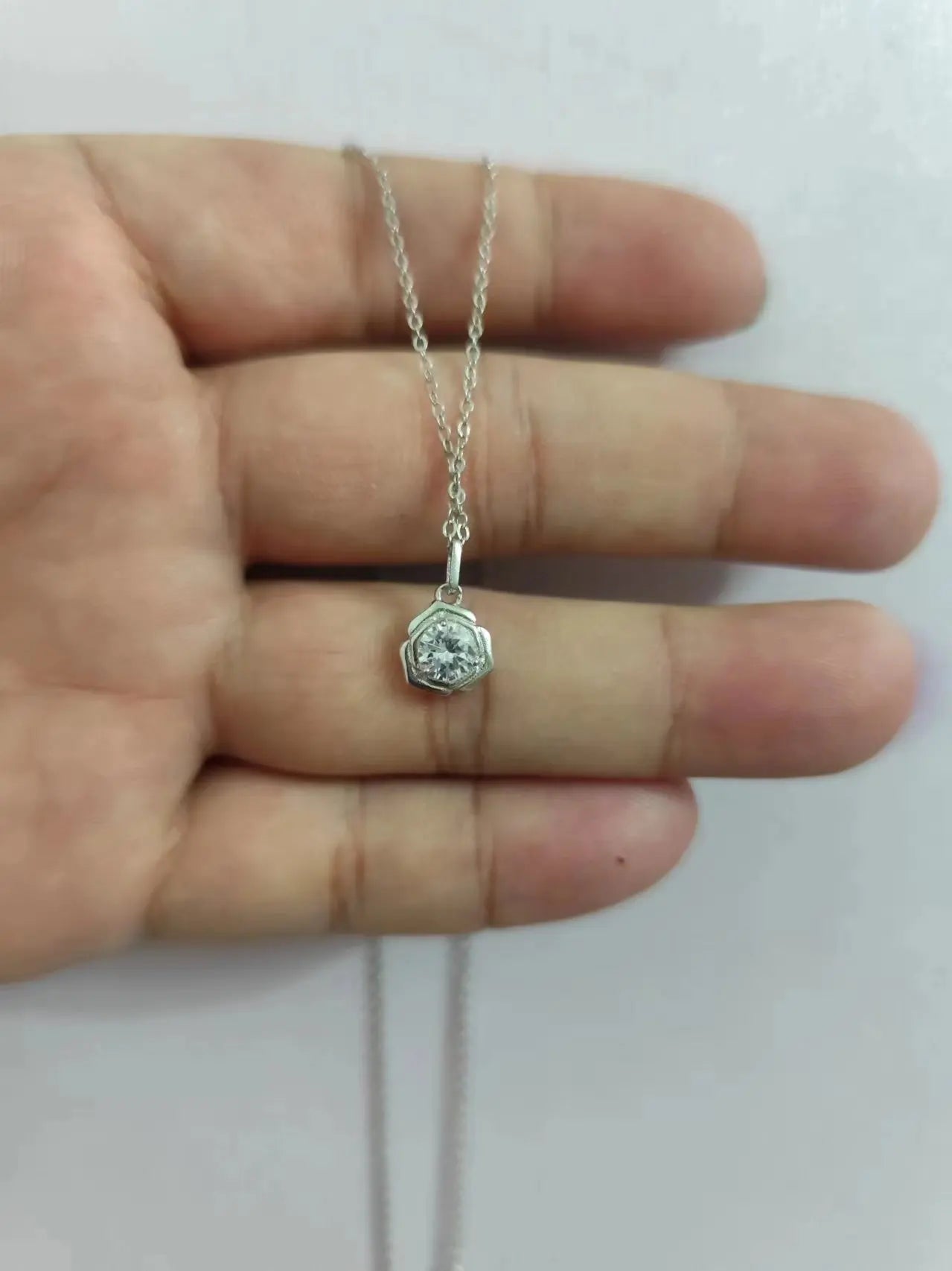 Fashion 100% 925 Sterling Silver Necklace For Women 18K gold Plated 5A Zircon Pendant Necklace Real Money Fine Jewelry - Floq & Raman