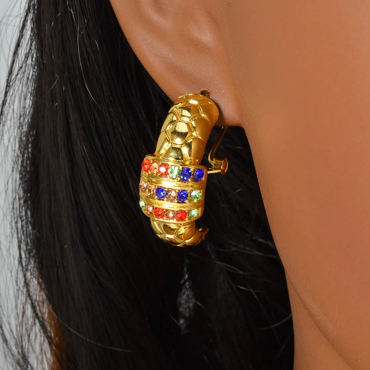 Luxury 18k Gold-Plated Women's Jewelry 4-Piece Round Necklace Bracelet Earrings Ring Gold Classic Dubai Wedding Gift - Floq & Raman