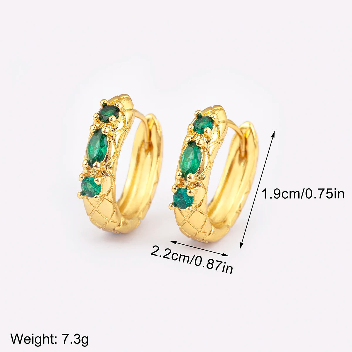 New Popular Snake Shape Cubic Zirconia Big Circle Hoop Earrings For Female Punk Style Daily Party Ear Jewelry Accessories - Floq & Raman