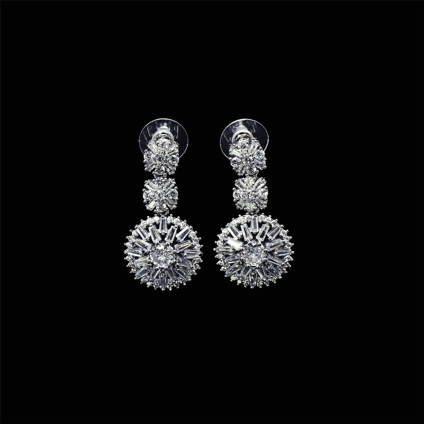 Elegant 4-Piece Wedding Jewelry Set for Women | African Zirconia Round Necklace, Bracelet, Earrings & Ring Bridal Set - Floq & Raman