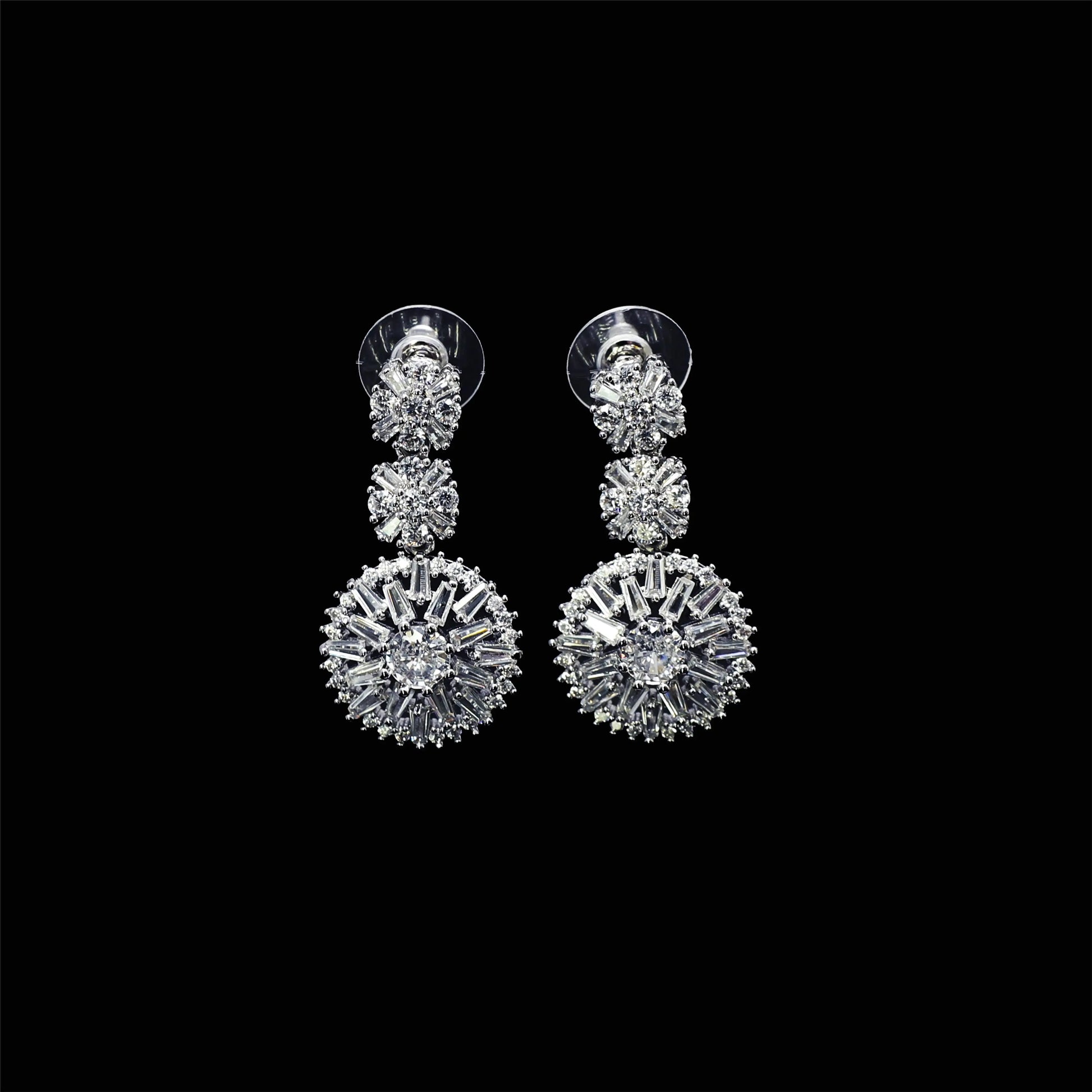 Elegant 4-Piece Wedding Jewelry Set for Women | African Zirconia Round Necklace, Bracelet, Earrings & Ring Bridal Set - Floq & Raman