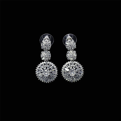 Elegant 4-Piece Wedding Jewelry Set for Women | African Zirconia Round Necklace, Bracelet, Earrings & Ring Bridal Set - Floq & Raman