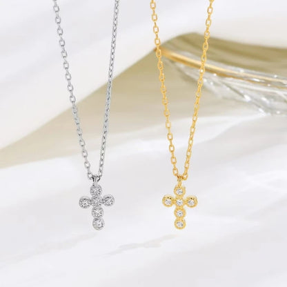 New 925 Sterling Silver Shiny Square Heart Pendant Necklace fit Beads DIY Fashion Women's Jewelry Party Gift - Floq & Raman