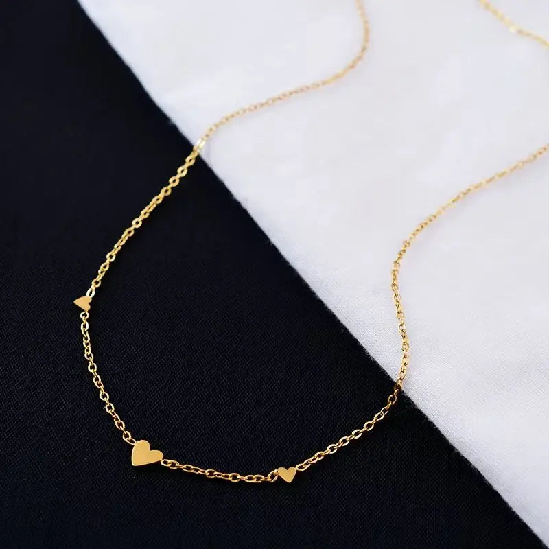925 Sterling Silver Necklace Pendant For Women Jewelry Love Necklace Luxury Design Sense Heart Shaped Collar Chain Fashion - Floq & Raman