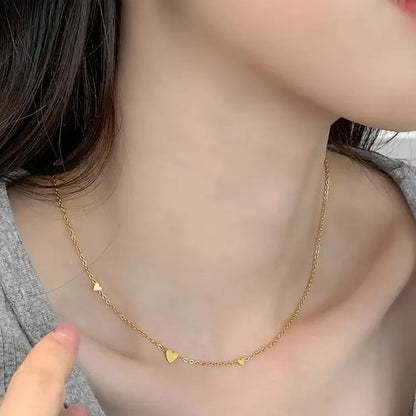 925 Sterling Silver Necklace Pendant For Women Jewelry Love Necklace Luxury Design Sense Heart Shaped Collar Chain Fashion - Floq & Raman