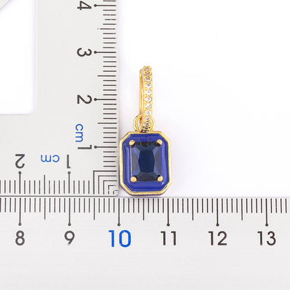 Fashion Geometric Women's Ear Buckle Earrings Zircon Gold Plated Engagement Wedding Birthday Gift Jewelry Accessories - Floq & Raman