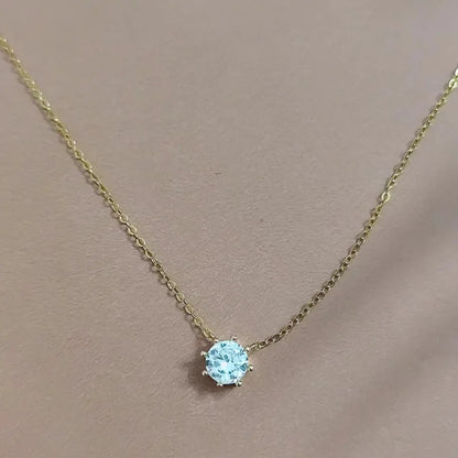 New 100% 925 Sterling Silver Necklace For Women 18K gold Plated 5A Zircon Pendant Eight Claw Necklace Money Fine Jewelry - Floq & Raman