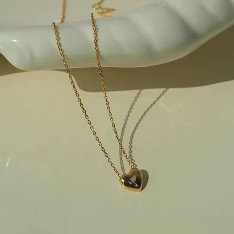 The new s925 sterling silver mini love necklace light luxury small luxury high-grade French collarbone chain women - Floq & Raman