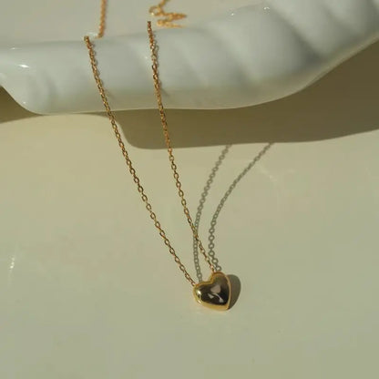 The new s925 sterling silver mini love necklace light luxury small luxury high-grade French collarbone chain women - Floq & Raman