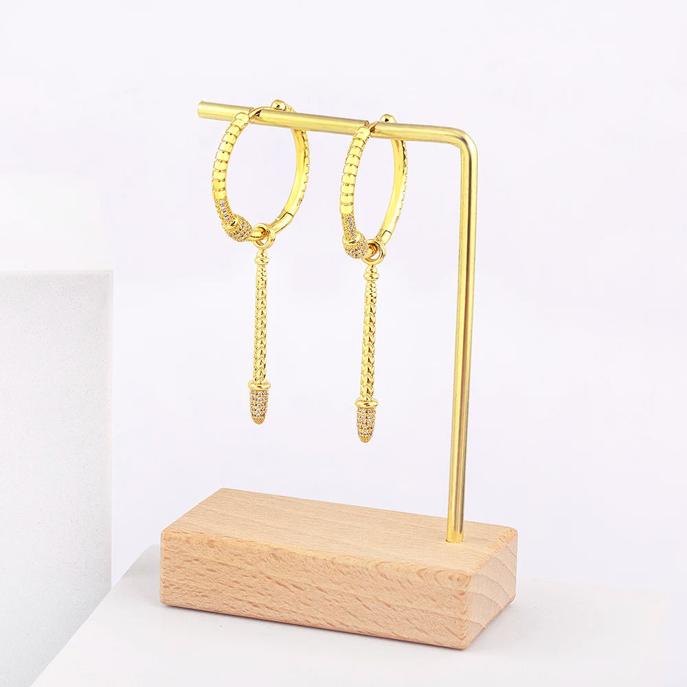 European and American Exquisite Drop Tassel Long Earrings Fashion Luxury Accessories For Women‘s Temperament Jewelry Gifts - Floq & Raman