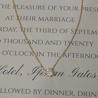 New 100% 925 Sterling Silver Necklace For Women 18K gold Plated 5A Zircon Pendant Eight Claw Necklace Money Fine Jewelry - Floq & Raman