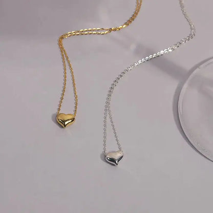 The new s925 sterling silver mini love necklace light luxury small luxury high-grade French collarbone chain women - Floq & Raman