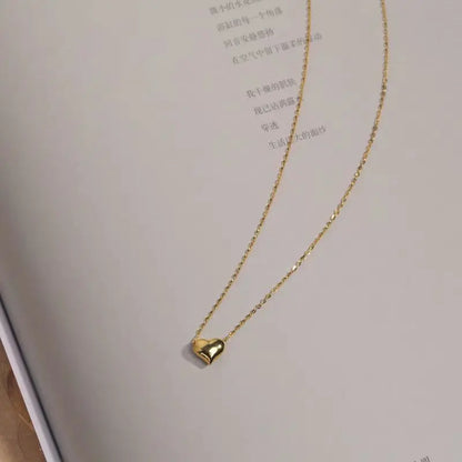 The new s925 sterling silver mini love necklace light luxury small luxury high-grade French collarbone chain women - Floq & Raman