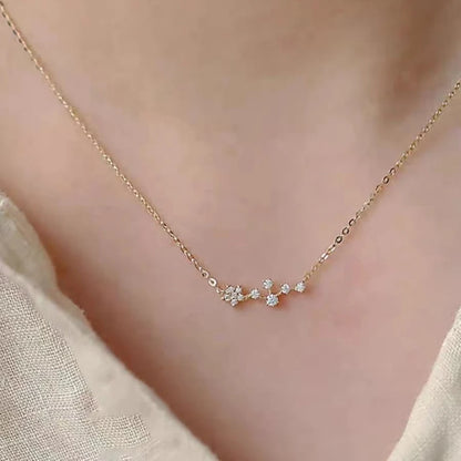 Read S925 Sterling Silver Zirconia Heart Necklace for Women Classic Temperament 14K Gold Plated Jewelry Gift - Floq & Raman