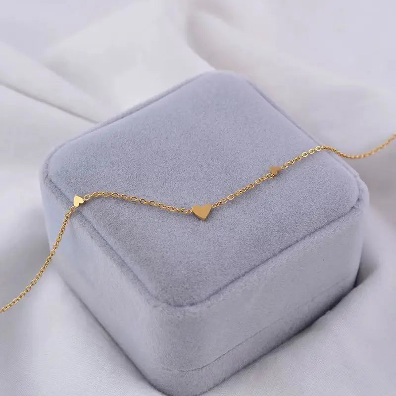 925 Sterling Silver Necklace Pendant For Women Jewelry Love Necklace Luxury Design Sense Heart Shaped Collar Chain Fashion - Floq & Raman