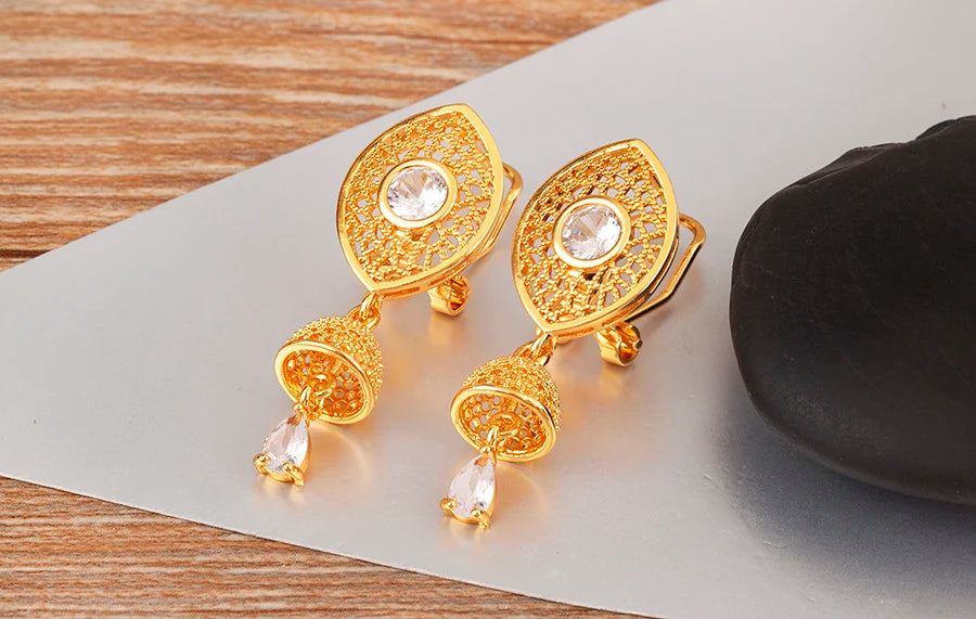High Quality Rectangle/Evil Eye Shape Elegant Aesthetic Drop Earrings For Female Vintage Ear Jewelry Wedding Party Gifts - Floq & Raman