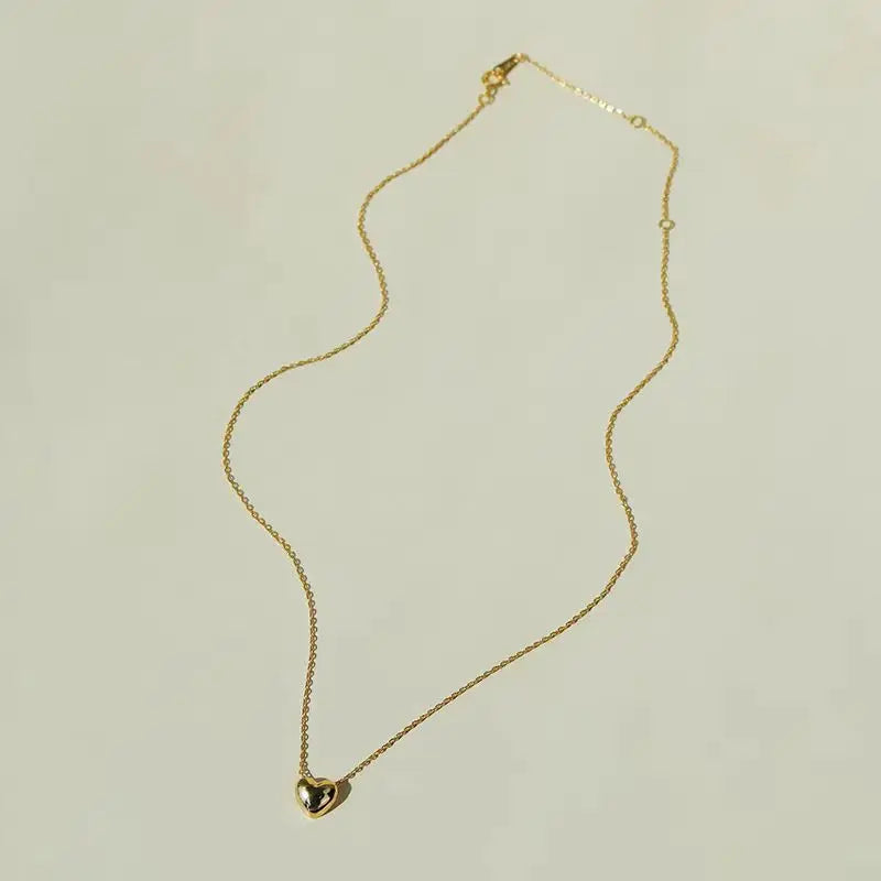 The new s925 sterling silver mini love necklace light luxury small luxury high-grade French collarbone chain women - Floq & Raman