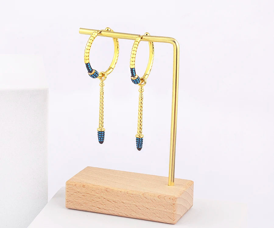 European and American Exquisite Drop Tassel Long Earrings Fashion Luxury Accessories For Women‘s Temperament Jewelry Gifts - Floq & Raman