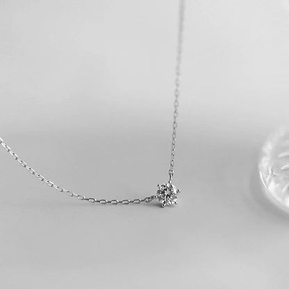 Fashion 100% 925 Sterling Silver Necklace For Women 18K gold Plated 5A Zircon Pendant Necklace Real Money Fine Jewelry - Floq & Raman