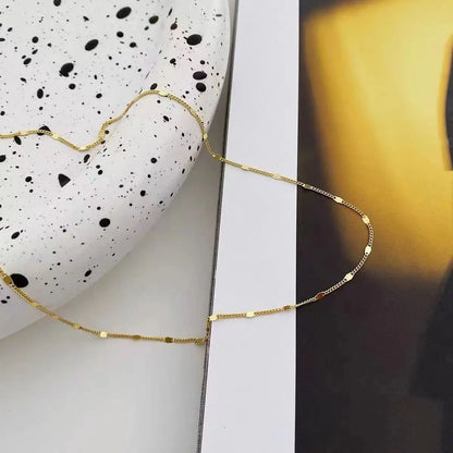 100% 925 Sterling Silver Choker Necklace for Women Clavicle Chain Simple Design for Girlfriend Birthday Party Gift Jewelry - Floq & Raman